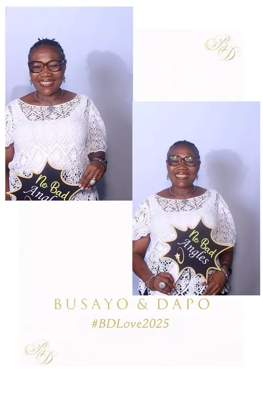 Gold Busayo and Dapo #BDLove2025 print