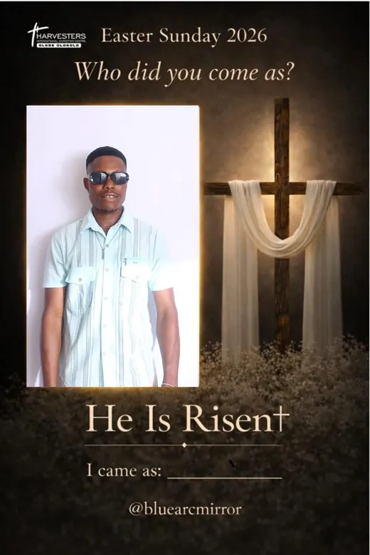 "Who did you come as?" Easter print